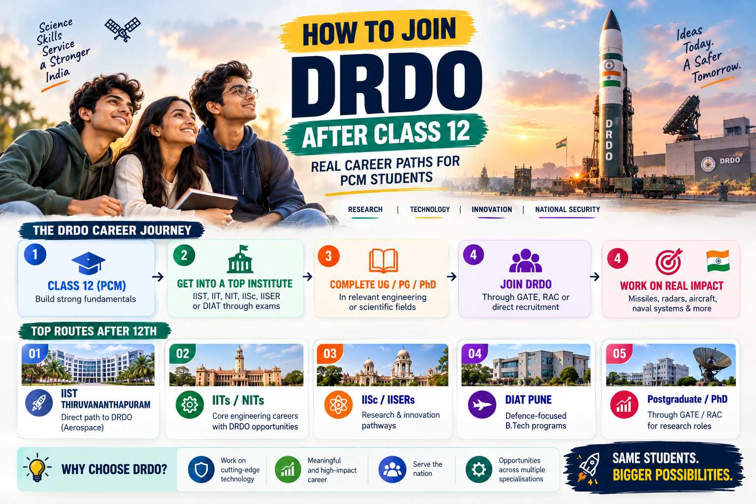 How to Join DRDO After 12th: Real Career Path for PCM | Margdarshan