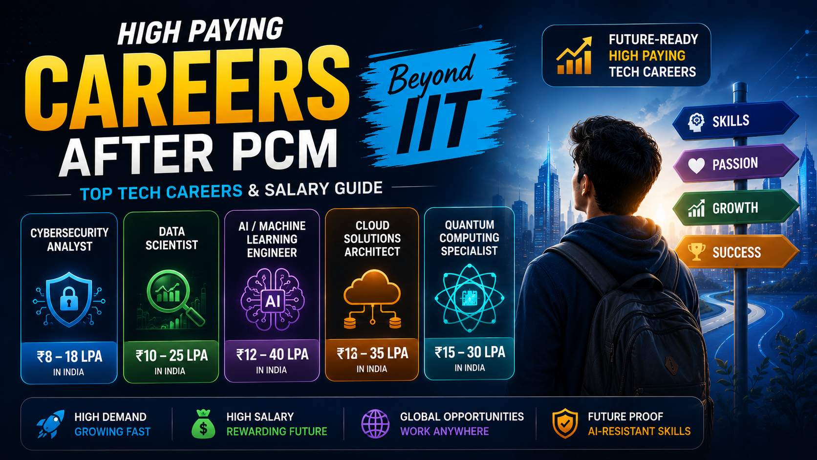 High Paying Careers After PCM Beyond IIT | Top Tech Careers & Salary Guide