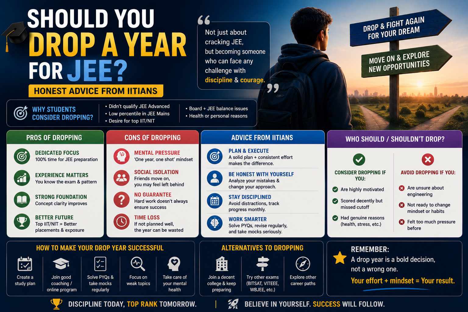 Should You Drop a Year for JEE? Honest Advice from IITians.